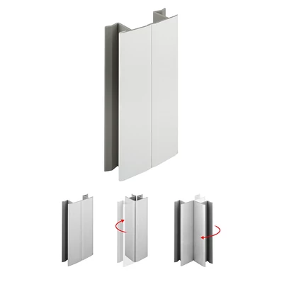 Lábazat előlap SCILM csatlakozó flexi 150mm Matt Fehér