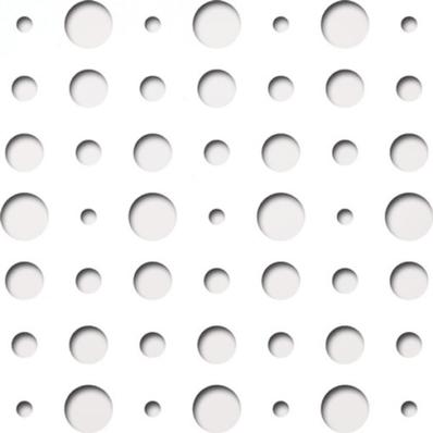 Perforált lemez Laccato-Hdf ARIEL perforációval Krono 101 Fehér 1400x510x3mm