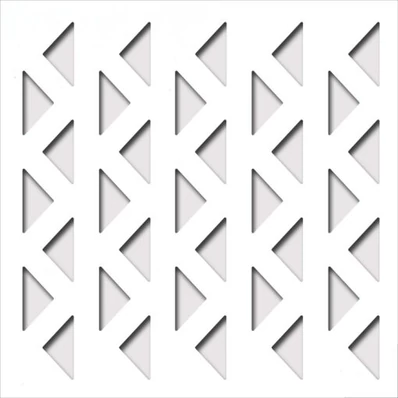 Perforált lemez Laccato-Hdf Africa perforációval Krono 101 Fehér 1400x510x3mm