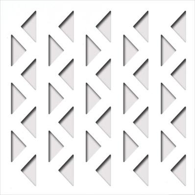 Perforált lemez Laccato-Hdf Africa perforációval Krono 101 Fehér 1400x510x3mm