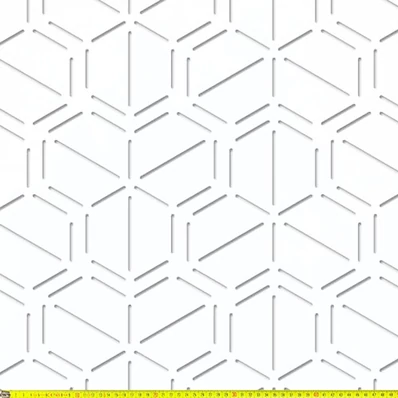 Perforált lemez Laccato-Hdf BEEHIVE perforációval Krono 101 Fehér 1400x510mm