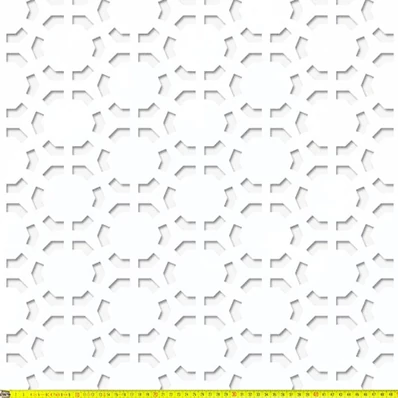 Perforált lemez Laccato-Hdf CELL perforációval Krono 101 Fehér 1400x510mm