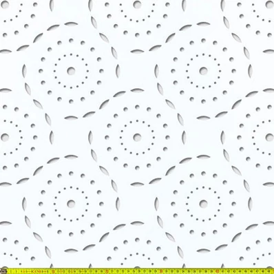 Perforált lemez Laccato-Hdf DAISYPOP perforációval Krono 101 Fehér 1400x510x3mm