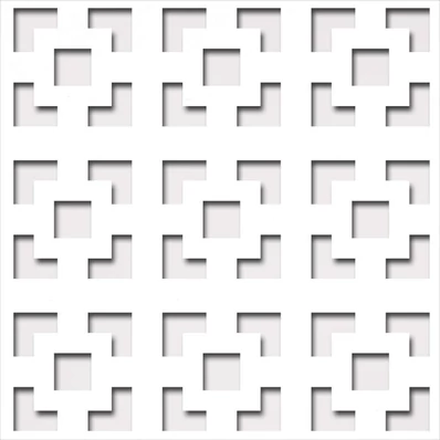 Perforált lemez Laccato-Hdf Damasco perforációval Krono 101 Fehér 1400x510x3mm