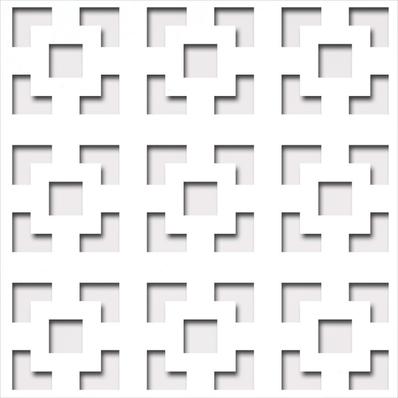 Perforált lemez Laccato-Hdf Damasco perforációval Krono 101 Fehér 1400x510x3mm