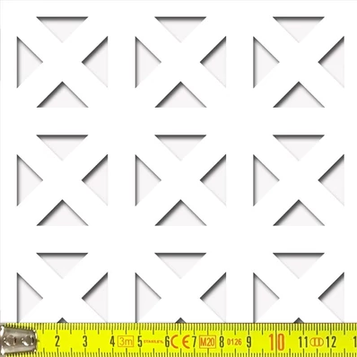 Perforált lemez Laccato-Hdf ELLENICO perforációval Krono 101 Fehér 1400x510mm