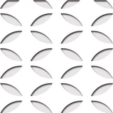 Perforált lemez Laccato-Hdf FARFALLE perforációval Krono 101 Fehér 1400x510x3mm