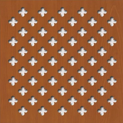 Perforált lemez Laccato-Hdf Fiore perforációval 344 Cseresznye 1400x510x3mm Krono