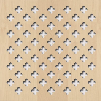 Perforált lemez Laccato-Hdf Fiore perforációval 375 Juhar 1400x510x3mm Krono