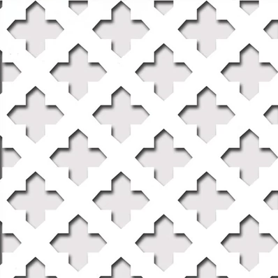 Perforált lemez Laccato-Hdf Gotico perforációval Krono 101 Fehér 1400x510x3mm