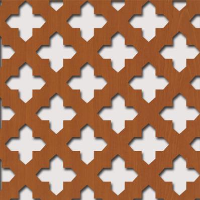 Perforált lemez Laccato-Hdf Gotico perforációval Krono 344 Cseresznye 1400x510x3mm