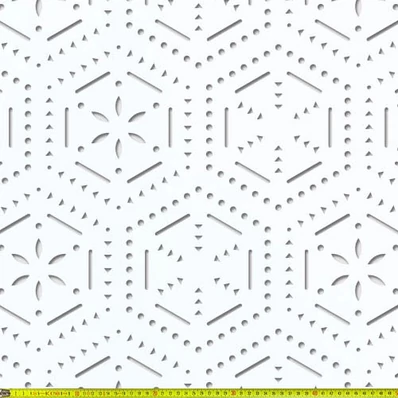 Perforált lemez Laccato-Hdf HEXATILE perforációval Krono 101 Fehér 1400x510mm