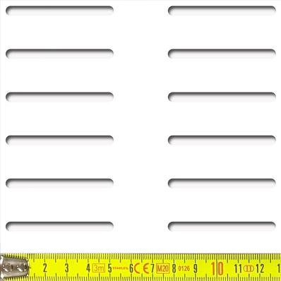Perforált lemez Laccato-Hdf LOSANGA perforációval Krono 101 Fehér 1400x510mm