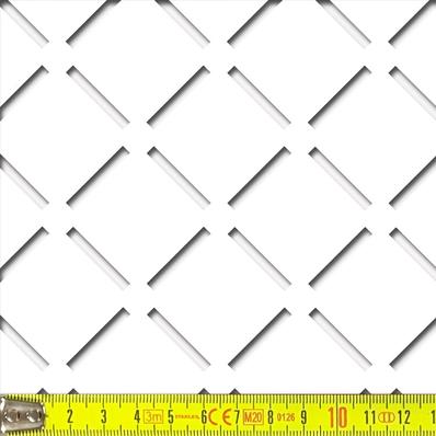 Perforált lemez Laccato-Hdf MILANO perforációval Krono 101 Fehér 1400x510mm