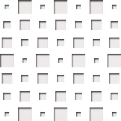 Perforált lemez Laccato-Hdf ODIN perforációval Krono 101 Fehér 1400x510x3mm
