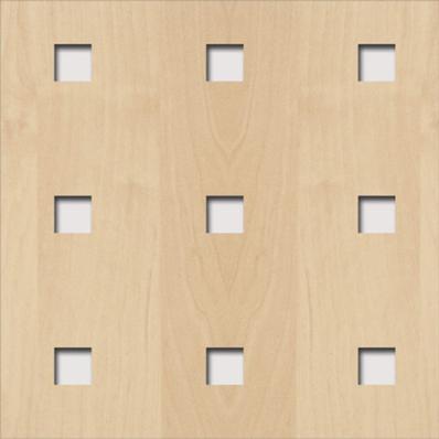 Perforált lemez Laccato-Hdf Quadro 11-45 perforációval 375 Juhar 1400x510x3mm Krono