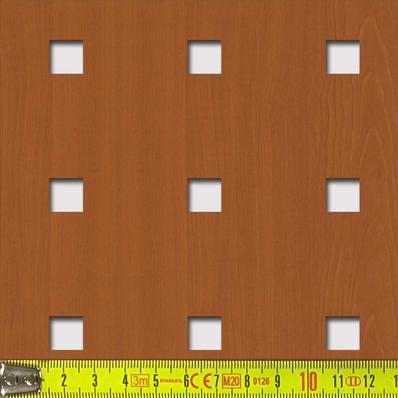 Perforált lemez Laccato-Hdf Quadro 11-45 perforációval Cseresznye 1400x510mm