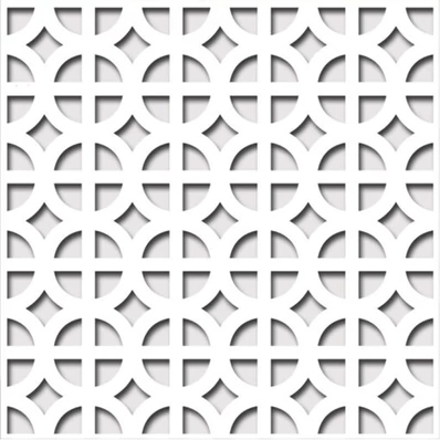 Perforált lemez Laccato-Hdf Romanico perforációval Krono 101 Fehér 1400x510x3mm