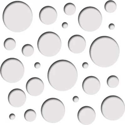 Perforált lemez Laccato-Hdf SODA perforációval Krono 101 Fehér 1400x510x3mm