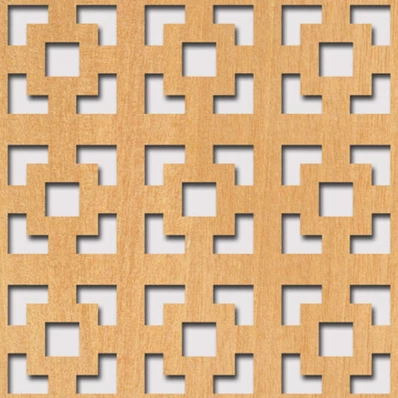 Perforált lemez Legno furnérozott Hdf-Damasco perforációval Anegré 1520x610x4mm
