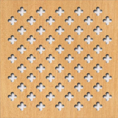 Perforált lemez Legno furnérozott Hdf-Franz perforációval Anegré 1520x610x4mm