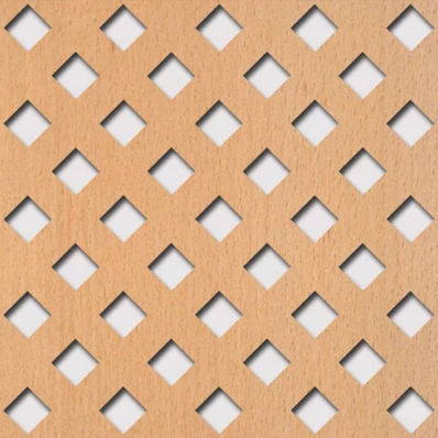 Perforált lemez Legno furnérozott Hdf-Franz perforációval Bükk 1520x610x4mm