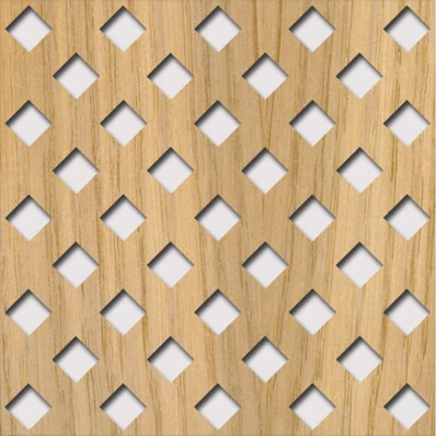 Perforált lemez Legno furnérozott Hdf-Franz perforációval Tölgy 1520x610x4mm