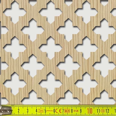Perforált lemez Legno furnérozott Hdf-Gotico perforációval Fenyő 1520x610x4mm
