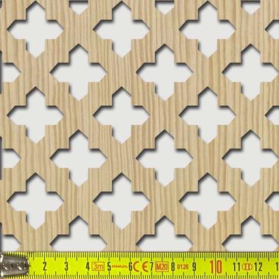 Perforált lemez Legno furnérozott Hdf-Gotico perforációval Fenyő 1520x610x4mm