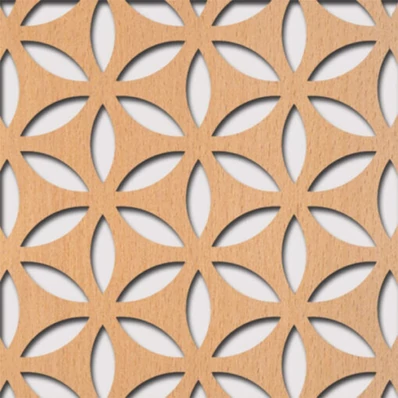 Perforált lemez Legno furnérozott Hdf-HANNA perforációval Bükk 1520x610x4mm