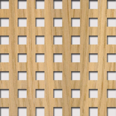 Perforált lemez Legno furnérozott Hdf-Quadro 10-20 perforációval Tölgy 1520x610x4mm