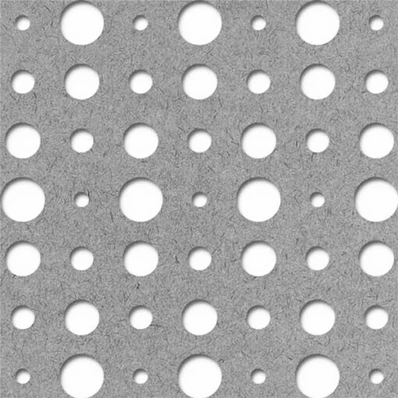 Perforált lemez Fekete MDF5 ARIEL perforációval 1218x608x5mm