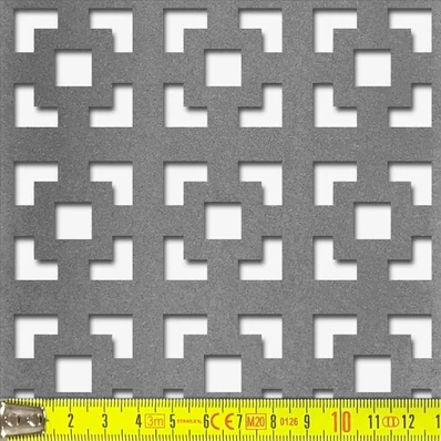 Perforált lemez Fekete MDF5 DAMASCO perforációval 1218x608x5mm