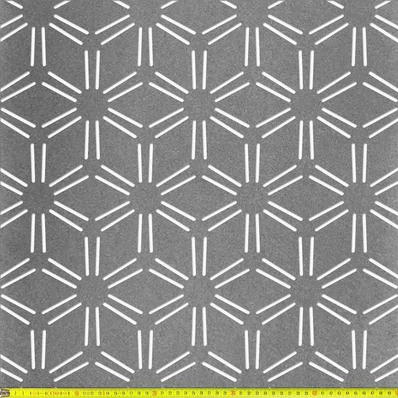 Perforált lemez Fekete MDF5 SNOWFLAKES perforációval 1218x608x5mm