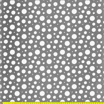 Perforált lemez Fekete MDF5 SODA perforációval 1218x608x5mm