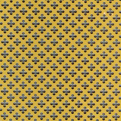 Perforált lemez GAL 02 Arany 1000x500mm