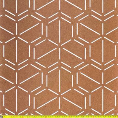 Perforált lemez natur MDF4 BEEHIVE perforációval 1520x850x4mm