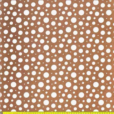 Perforált lemez natur MDF4 SODA perforációval 1520x850x4mm