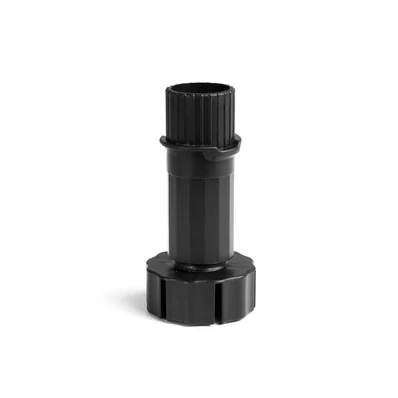 Szekrényláb 415/120mm fekete szétszedhető 150kg