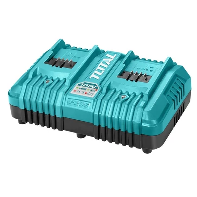 TOTAL Lítium-ion akkumulátor töltő 2 portos 4,0Ah - 20V/P20S - Industrial