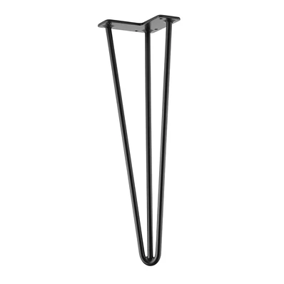 Asztalláb Drót 420mm Fekete STRONG -01