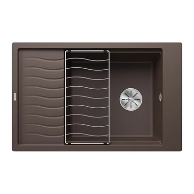 Blanco Elon XL 6S Kávé 1mély+csepp. Silgránit mosogató 780x500mm ext.nélk. 524853