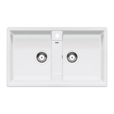 Blanco Zia 9 Fehér 2mély. Silgránit mosogató 860x500mm ext.nélk. 516678