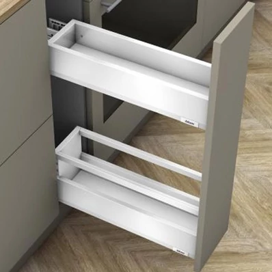 Blum MERIVOBOX Space Twin BM fiókszett E magasságú Korlát magasítással 500mm Selyemfehér