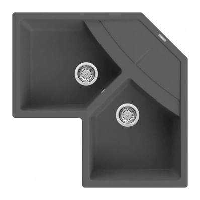 Elleci Unico CORNER sarok G59 antracite 830x830/190mm