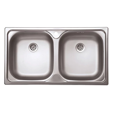Evido Flex Duo rozsdamentes mosogató 780x435mm-01