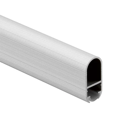 Fém vállfatartó rúd ovális STRONG LED profil Ezüst Elox 200cm