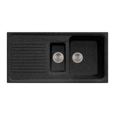 GRAWA PT4-9910N FEKETE gránit mosogató 990x500mm-01
