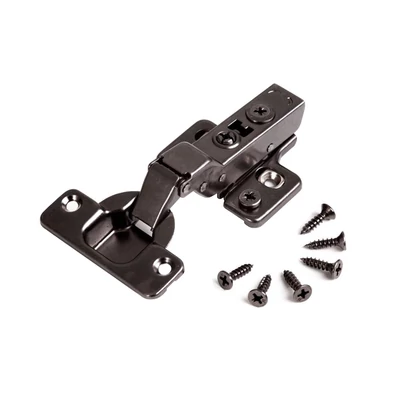 Kivetőpánt HB-203 Black +105° Félig ráütődő pánt - Beépített fékkel-01