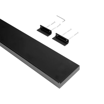 Konyhai fémrács HORIZON BIG falipolc akasztó nélkül 600x30x100mm Fekete-01